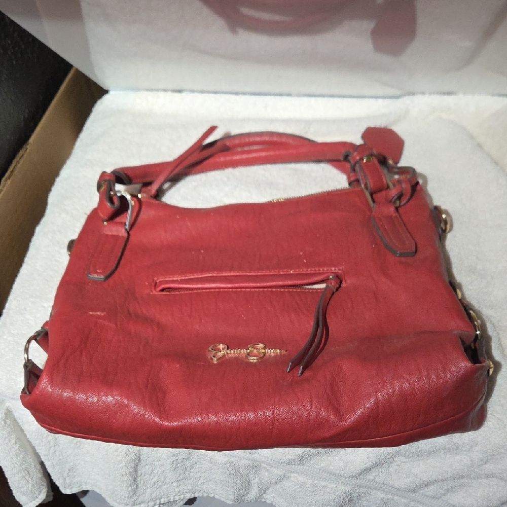 Jessica Simpson Red Leather Handbag